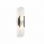 LED Wall Lamp with Black and Gold Finish for Dining Room Ambience 0