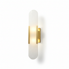 LED Wall Lamp with Black and Gold Finish for Dining Room Ambience 1