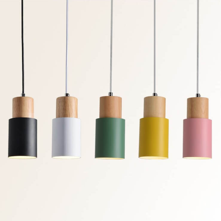 Macaron Cylinder LED Pendant Light