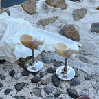 Marina Glassware with Natural Shell Stem – Elegant Drinking Glasses for Cocktails and Champagne 2
