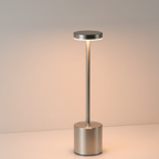 Minimalist Rechargeable LED Table Lamp with Touch Control – Brass Finish Desk Light 3