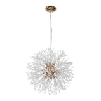 Modern 9-Light Brass Finish Sputnik Chandelier Light with Adjustable Cable 7