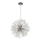 Modern 9-Light Brass Finish Sputnik Chandelier Light with Adjustable Cable 8