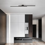 Modern Black LED Flush Mount Bathroom Vanity Light with Adjustable Color Temperature 7