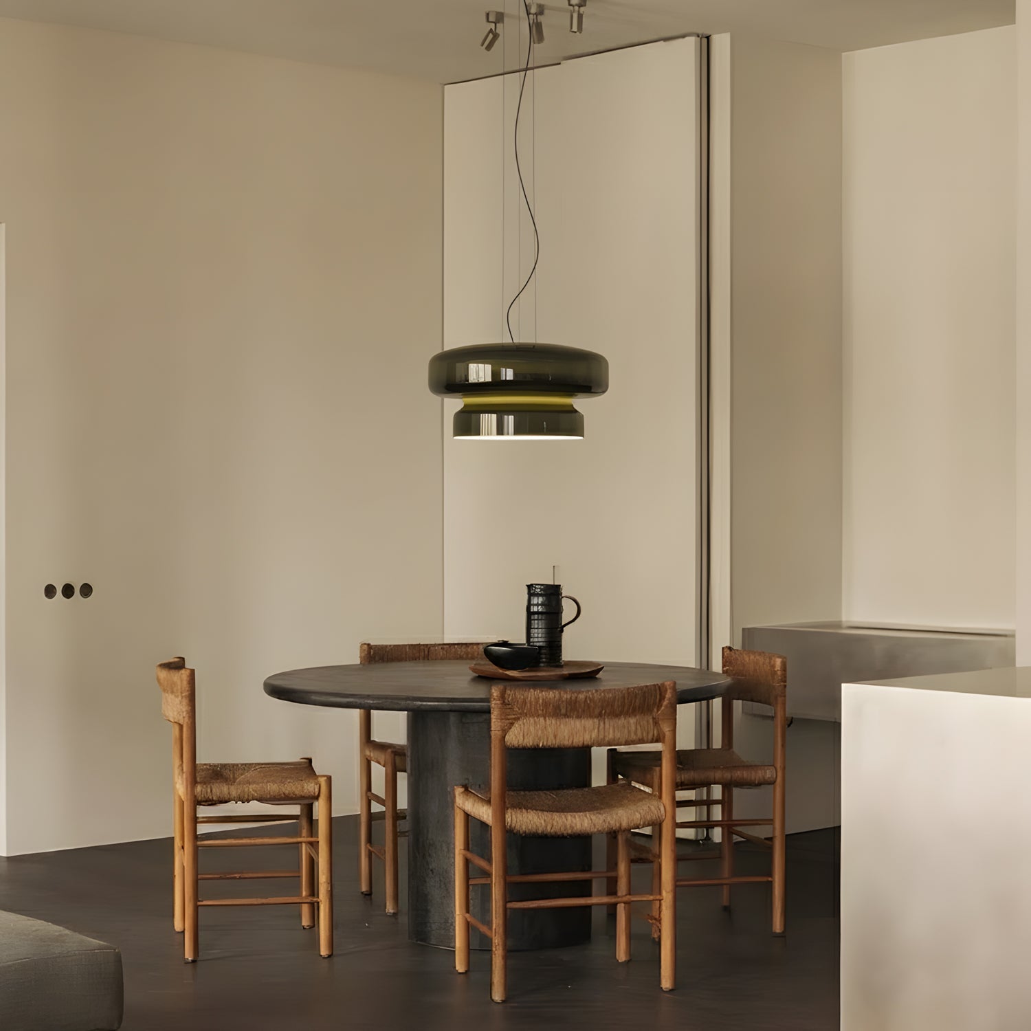 Modern Bohemian Kitchen Pendant Lighting with Clear Glass Shade and Adjustable Height 3