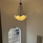 Modern Brass Bubble Chandelier Light with Glass Shades and Adjustable Height 7