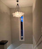 Modern Brass Bubble Chandelier Light with Glass Shades and Adjustable Height 9