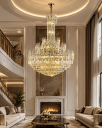 Modern Chandelier Light with K9 Crystals and Adjustable Height for Dining Room 33