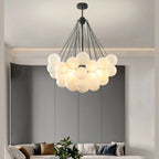 Modern European Glass Chandelier with 37 Globes – Elegant Lighting Fixture 2