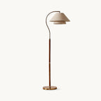 Modern Floor Lamp with Metal and Fabric Adjustable Shade for Living Room 1