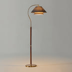 Modern Floor Lamp with Metal and Fabric Adjustable Shade for Living Room 10