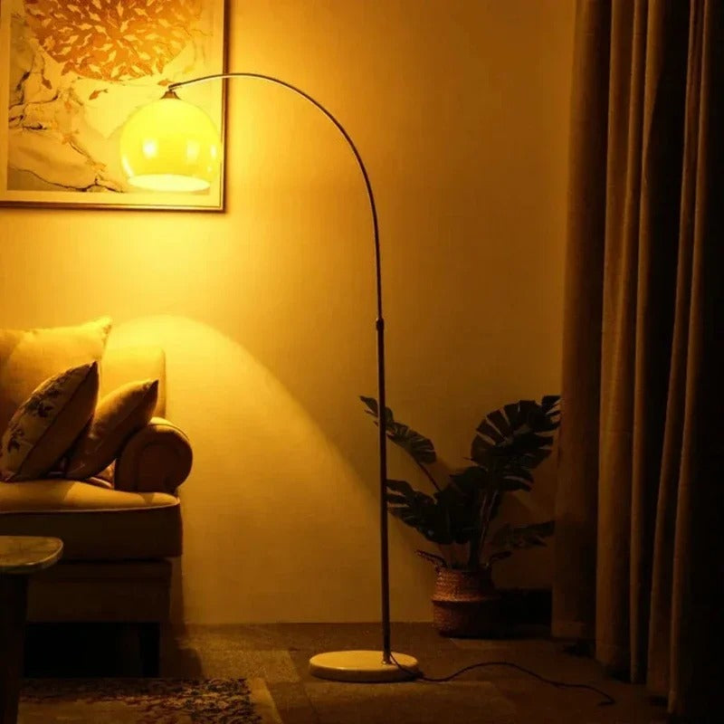 Modern Floor Lamp with Metal and Glass Design for Living Room 2