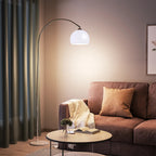 Modern Floor Lamp with Metal and Glass Design for Living Room 3