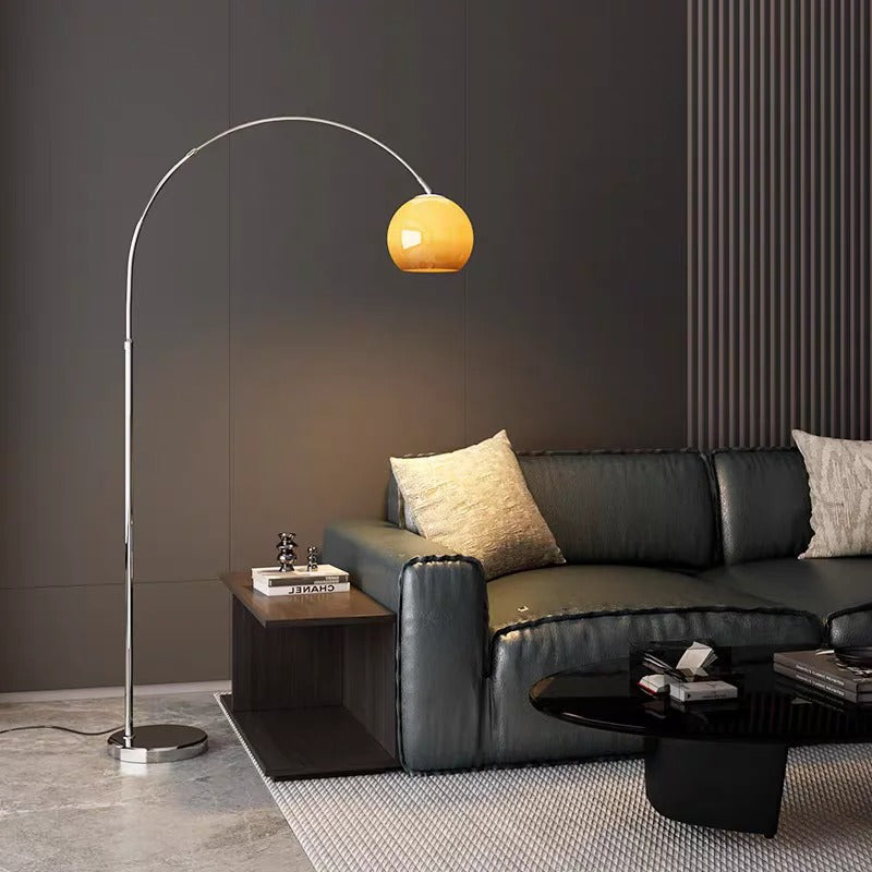 Modern Floor Lamp with Metal and Glass Design for Living Room 4