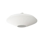 Modern Flush Mount Ceiling Light Fixture with Adjustable Brightness in White and Silver 0