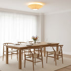 Modern Flush Mount Ceiling Light Fixture with Adjustable Brightness in White and Silver 3