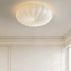 Modern Flush Mount Ceiling Light Fixture with Pleated Acrylic Design 0