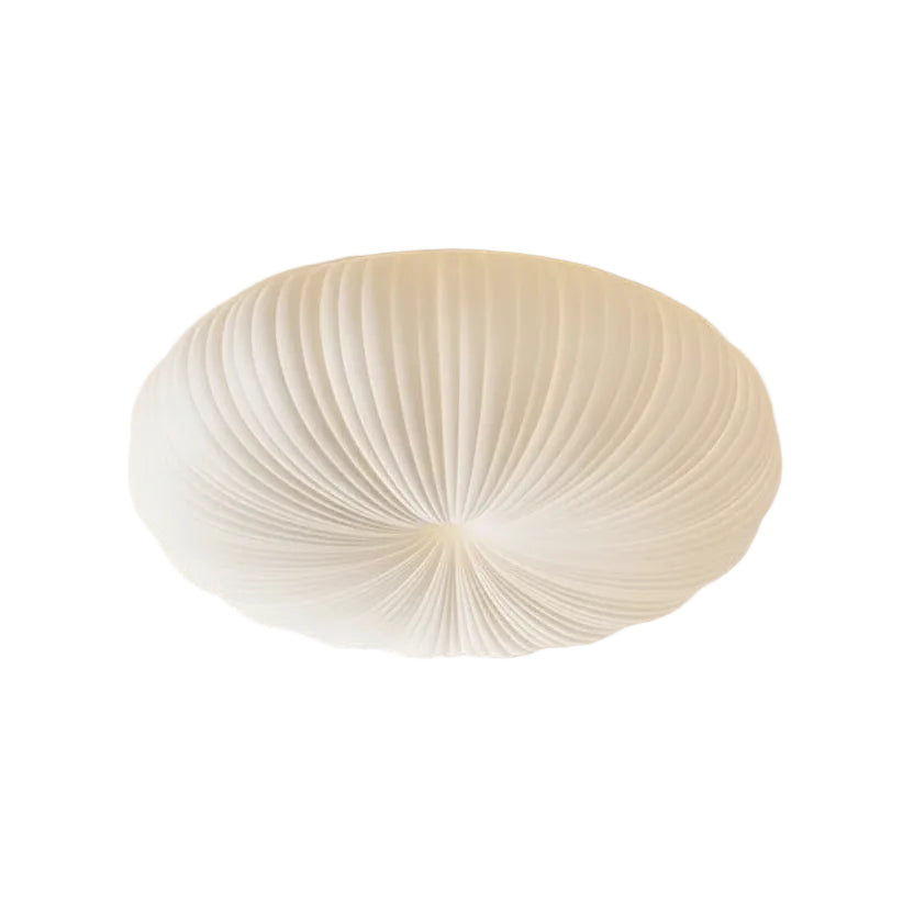 Modern Flush Mount Ceiling Light Fixture with Pleated Acrylic Design 1