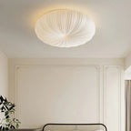 Modern Flush Mount Ceiling Light Fixture with Pleated Acrylic Design 2