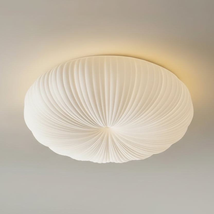 Modern Flush Mount Ceiling Light Fixture with Pleated Acrylic Design 4
