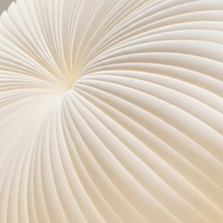 Modern Flush Mount Ceiling Light Fixture with Pleated Acrylic Design 5
