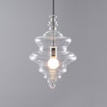 Modern Glass Pendant Light Fixture with Adjustable Height for Kitchen and Dining 0