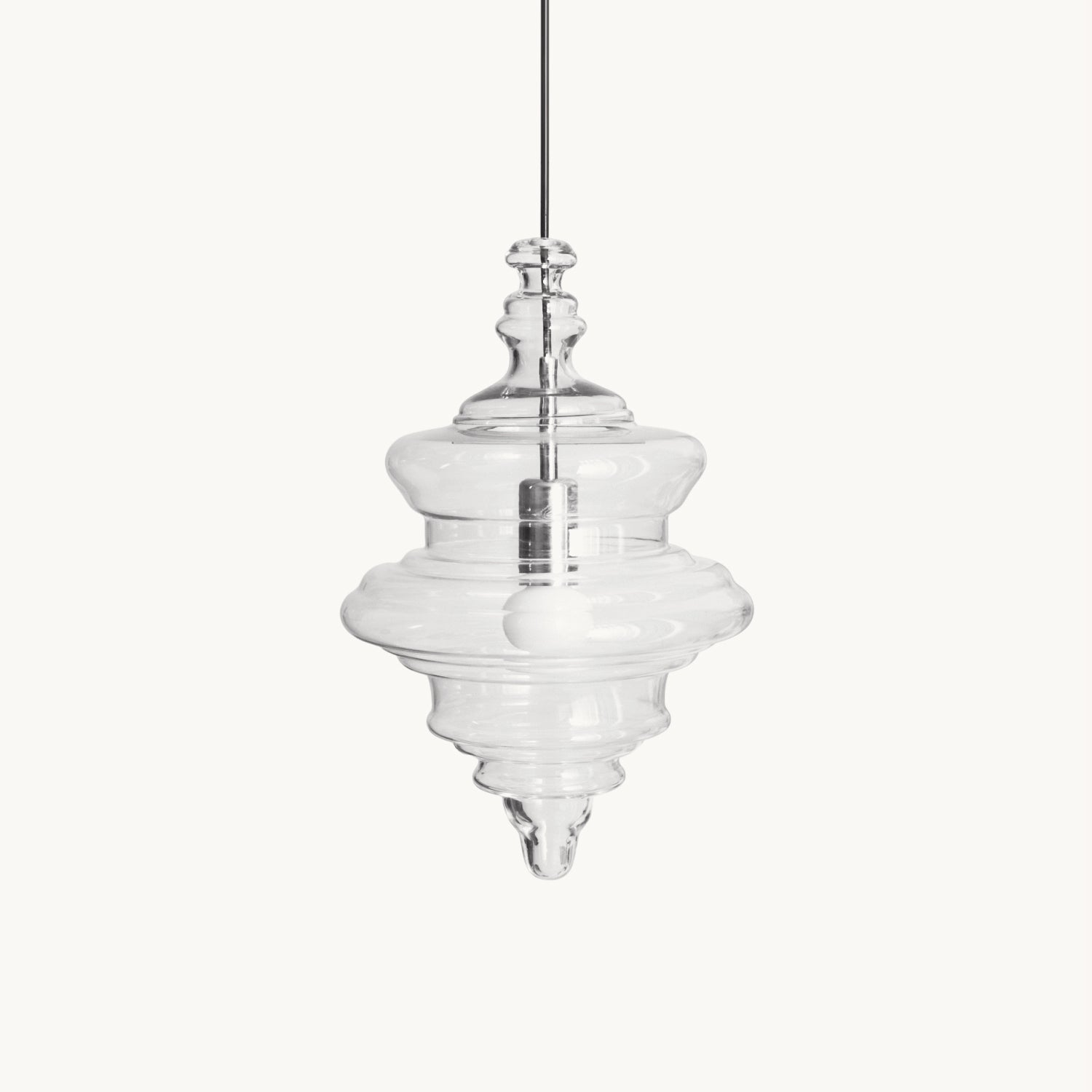 Modern Glass Pendant Light Fixture with Adjustable Height for Kitchen and Dining 1