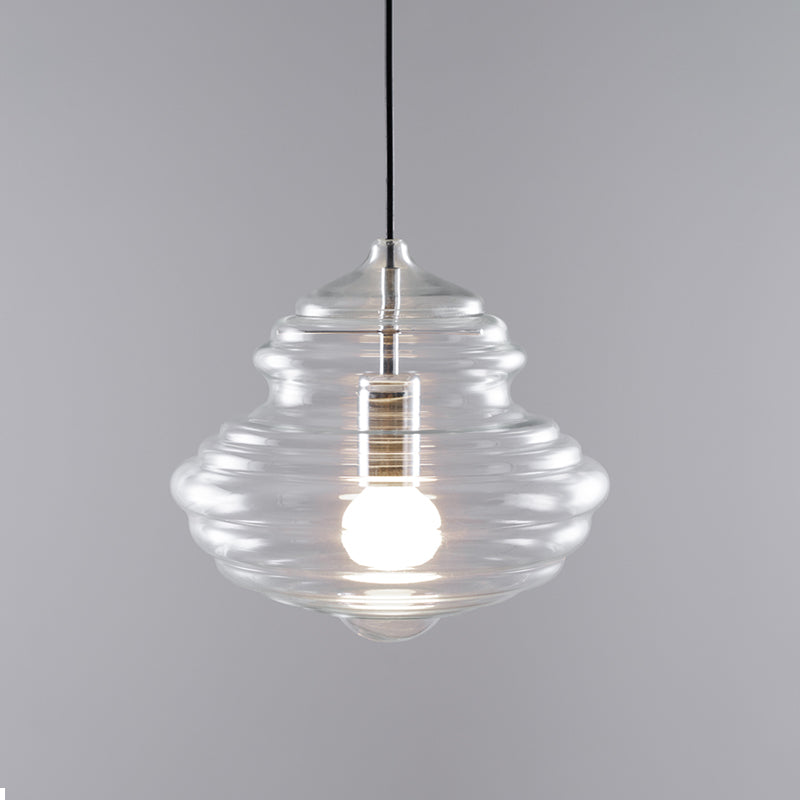 Modern Glass Pendant Light Fixture with Adjustable Height for Kitchen and Dining 10