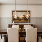 Modern Glass Pendant Light Fixture with Adjustable Height for Kitchen and Dining 3