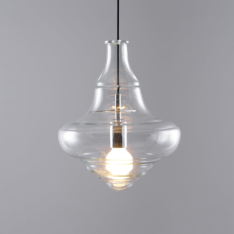 Modern Glass Pendant Light Fixture with Adjustable Height for Kitchen and Dining 9