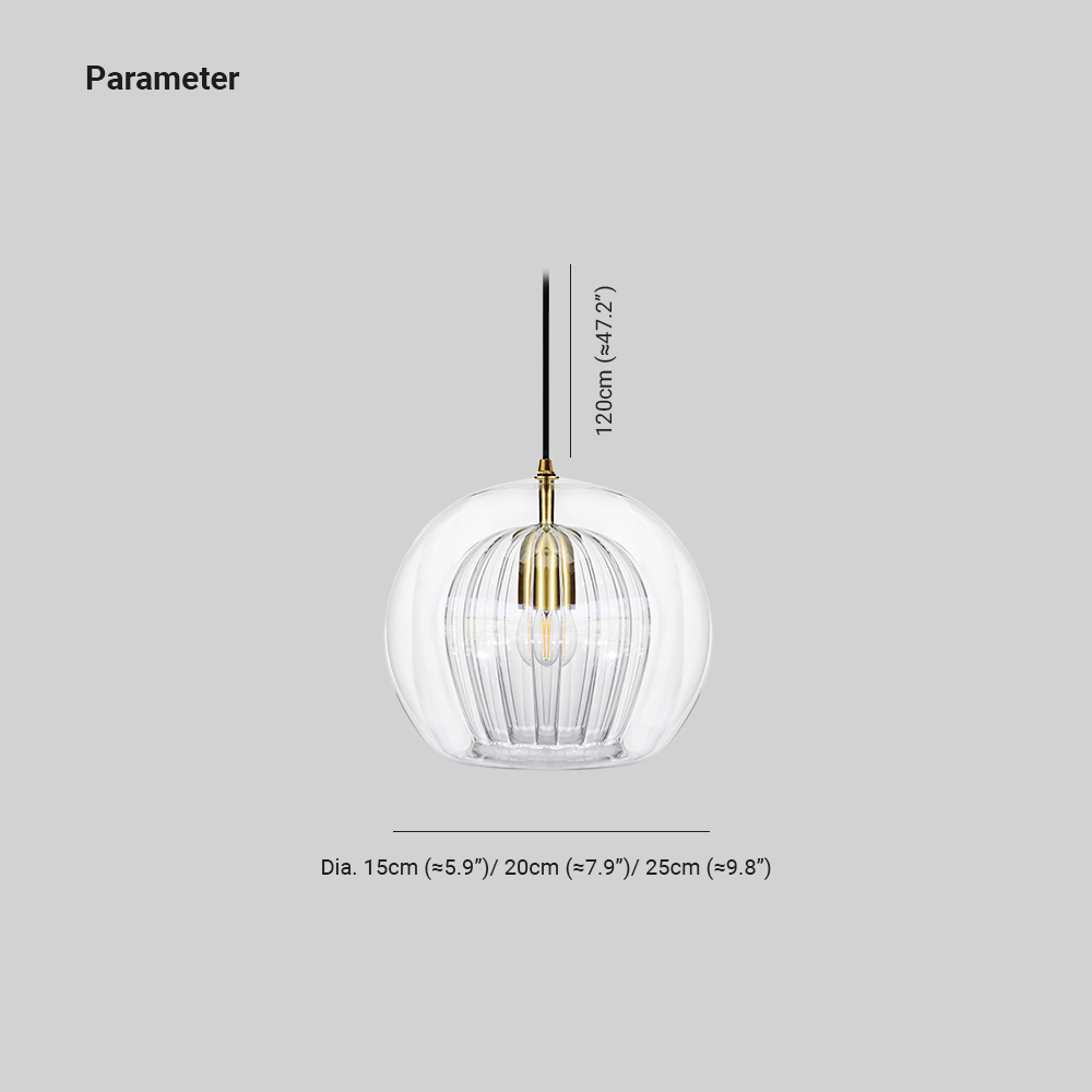 Modern Glass Pendant Light in Clear and Amber Shades for Kitchen and Dining 4