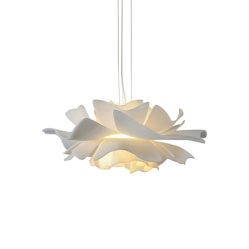 Modern Glass Pendant Light in Soft Ivory with Warm Accents for Kitchen Lighting 0