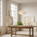 Modern Glass Pendant Light in Soft Ivory with Warm Accents for Kitchen Lighting 5