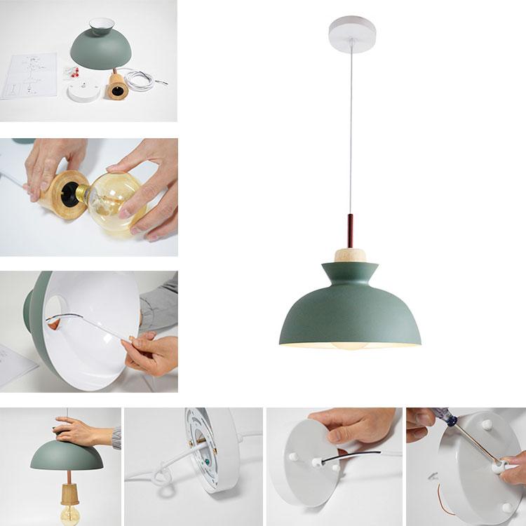 Modern Glass Pendant Light with Adjustable Cable for Kitchen Lighting 4