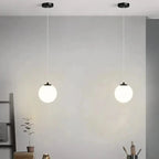 Modern Glass Pendant Light with Adjustable Hanging Wire for Kitchen and Dining 2