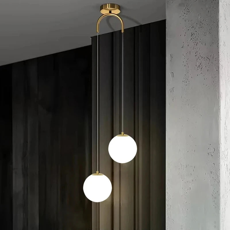 Modern Glass Pendant Light with Adjustable Hanging Wire for Kitchen and Dining 5