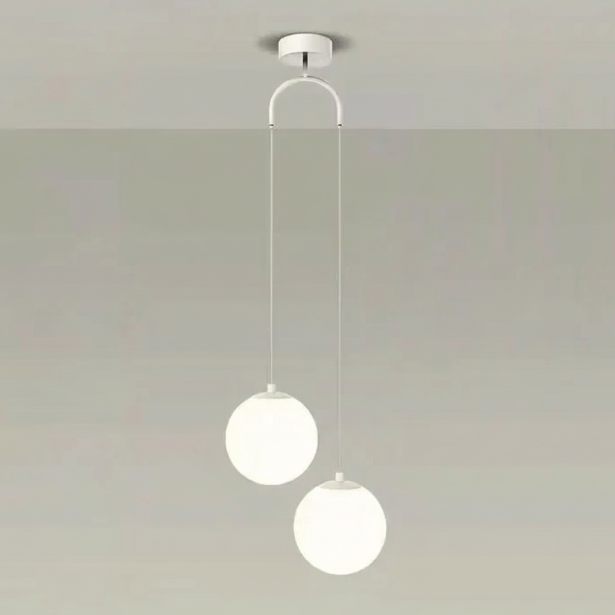 Modern Glass Pendant Light with Adjustable Hanging Wire for Kitchen and Dining 7