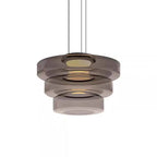 Modern Glass Pendant Light with Polished Metal Finish for Kitchen and Dining 1