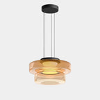 Modern Glass Pendant Light with Polished Metal Finish for Kitchen and Dining 5
