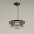 Modern Glass Pendant Light with Polished Metal Finish for Kitchen and Dining 8