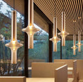 Modern Glass Pendant Lighting with Hourglass Design for Dining Areas 0