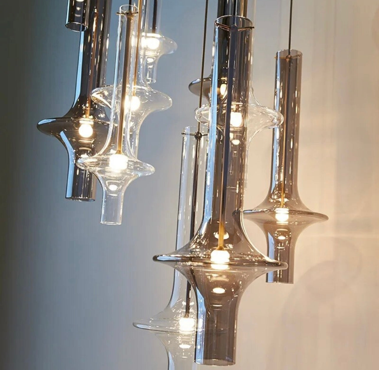 Modern Glass Pendant Lighting with Hourglass Design for Dining Areas 1