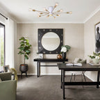Modern Gold Ceiling Light Fixture with Globe Glass Shades for Kitchen 3