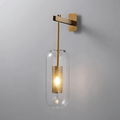 Modern Industrial Wall Light with Clear Glass Shade – Elegant Sconce for Living Rooms and Hallways 3