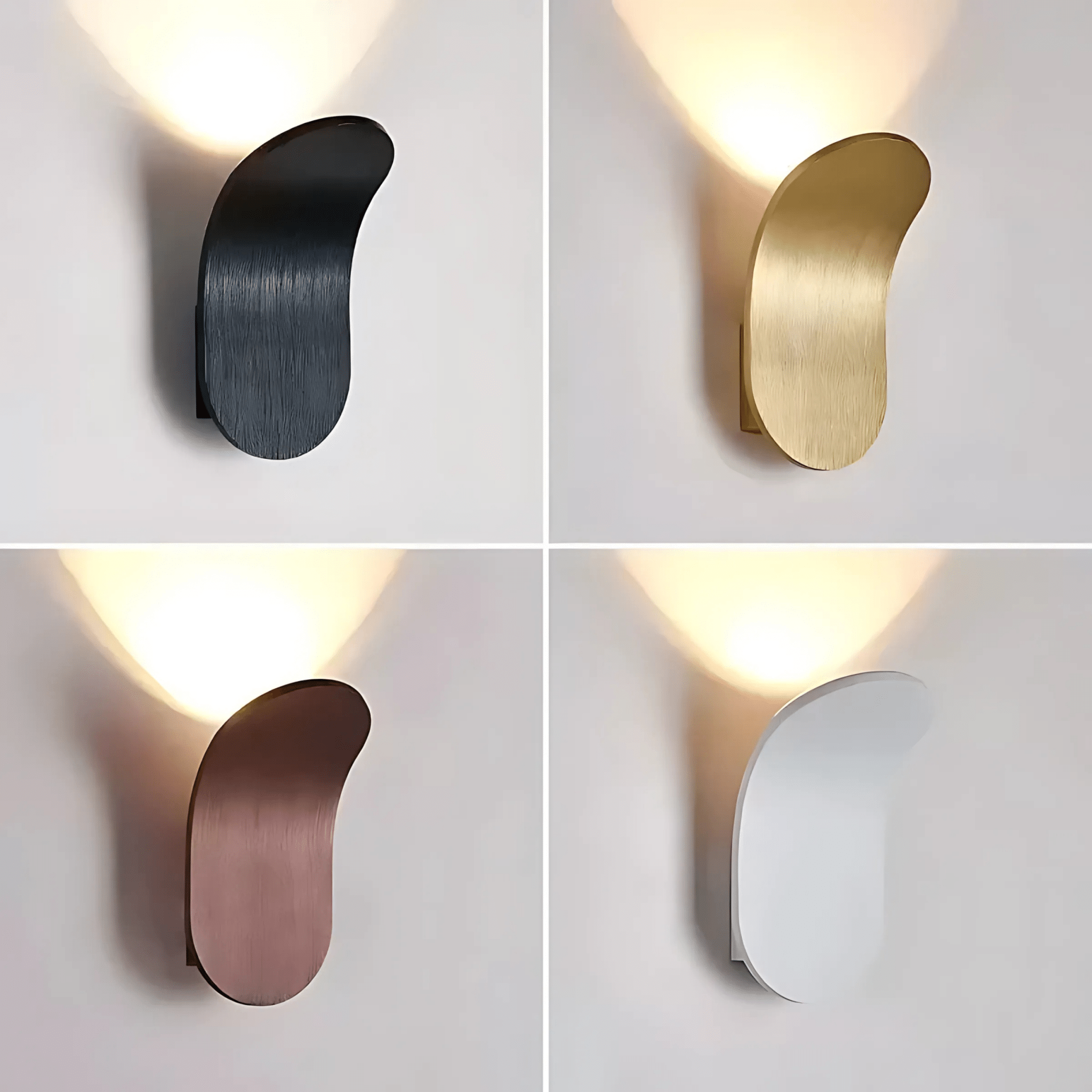 Modern Kallio Wall Light – Curved Metal Design, Energy-Efficient LED, Available in 4 Colors – Ideal for Home and Commercial Spaces 1