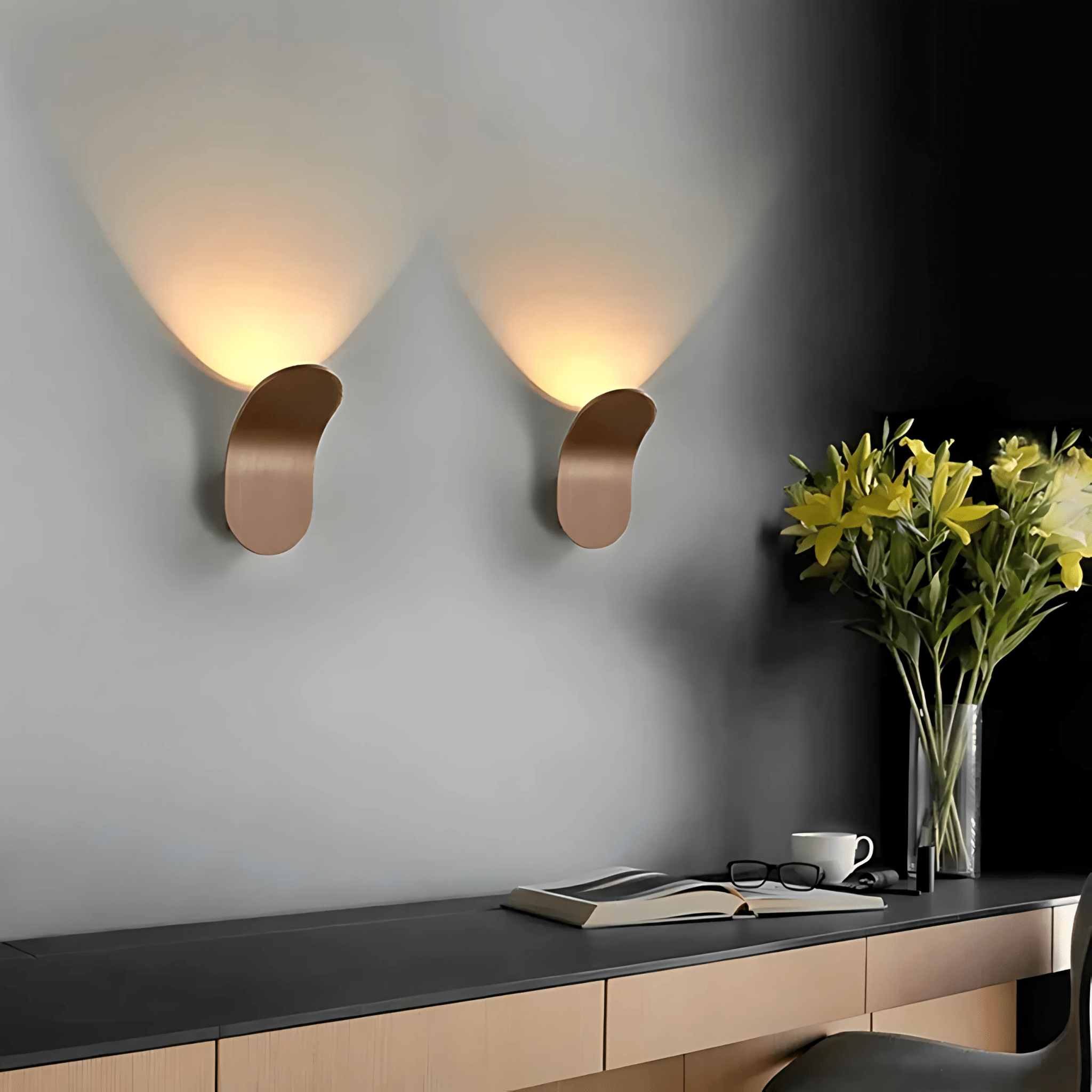 Modern Kallio Wall Light – Curved Metal Design, Energy-Efficient LED, Available in 4 Colors – Ideal for Home and Commercial Spaces 6