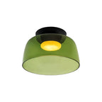 Modern LED Ceiling Light Fixture with Adjustable Brightness and Glass Design 0