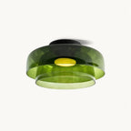 Modern LED Ceiling Light Fixture with Adjustable Brightness and Glass Design 1