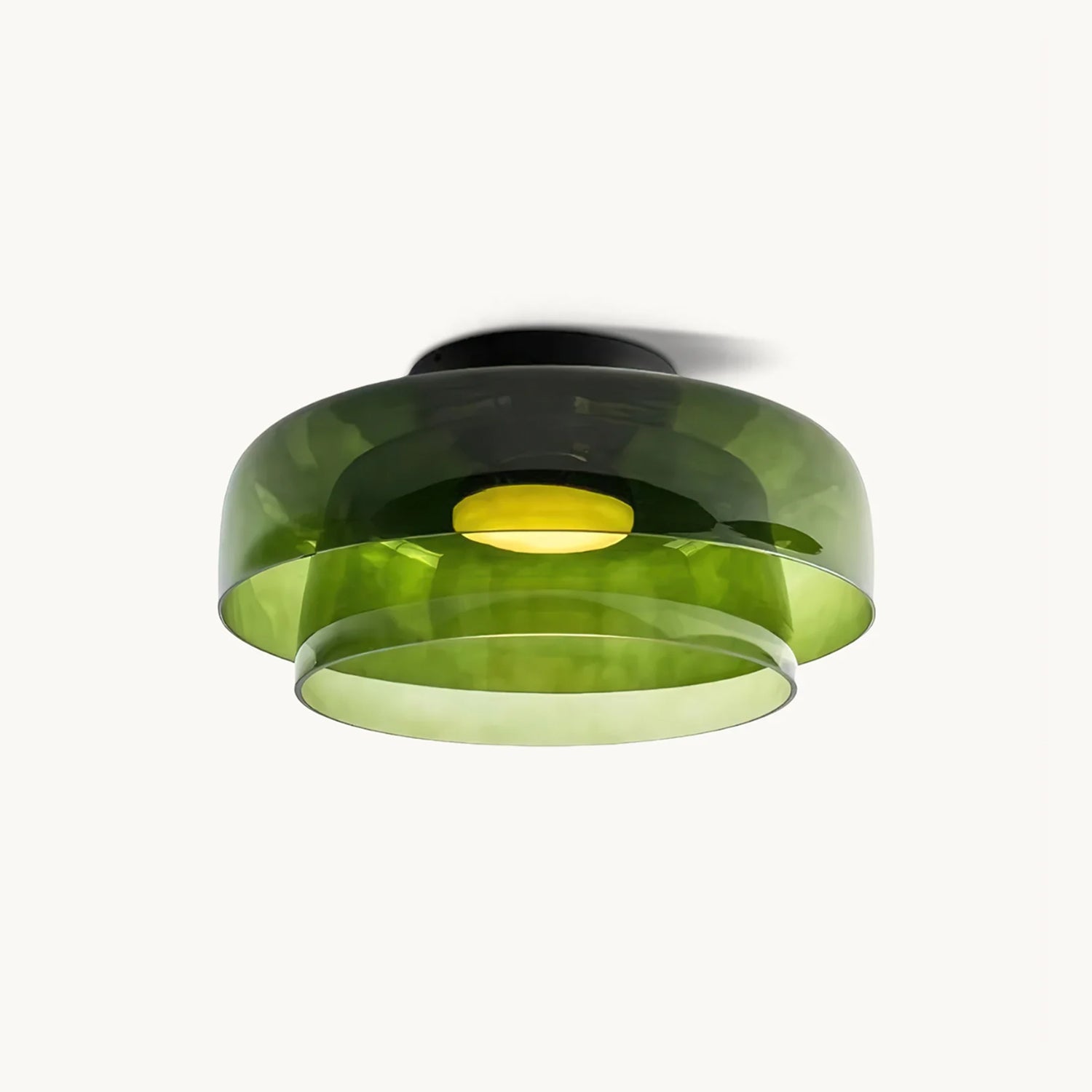 Modern LED Ceiling Light Fixture with Adjustable Brightness and Glass Design 1