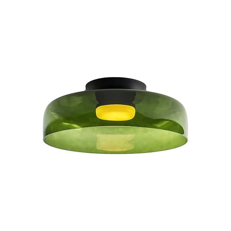 Modern LED Ceiling Light Fixture with Adjustable Brightness and Glass Design 11